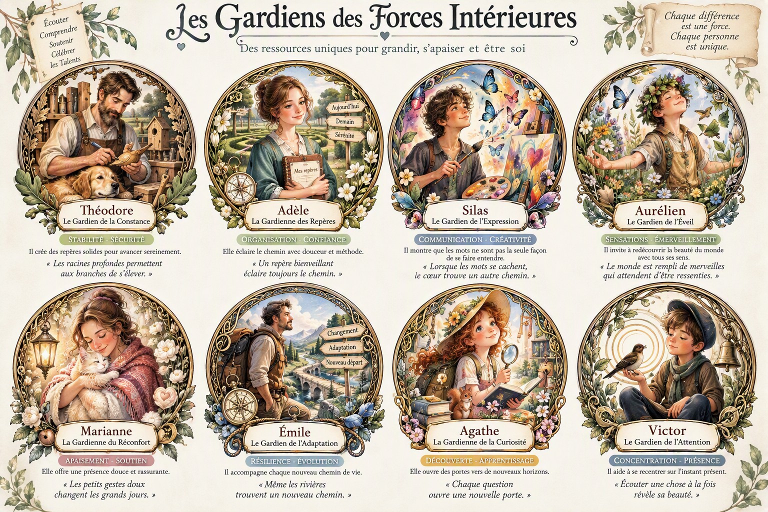 Affiche originale — Les Gardiens des Forces Intérieures